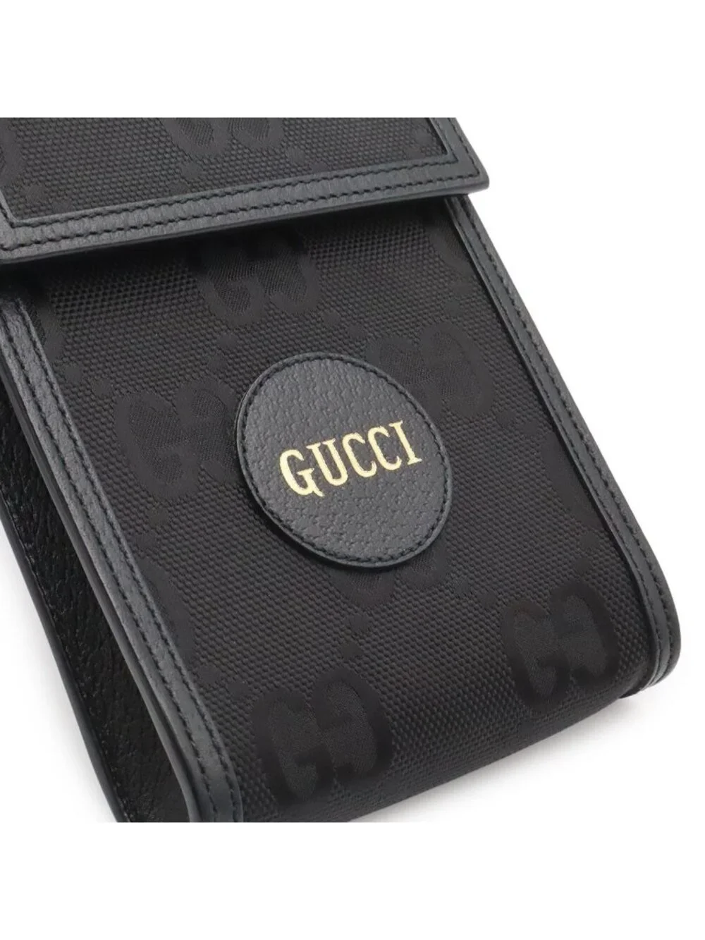 Gucci Off the Grid Pochette Mini Shoulder Bag Nylon Canvas Black